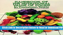 [Get] Handbook of the Nutritional Value of Foods in Common Units Free New