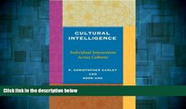 Full [PDF] Downlaod  Cultural Intelligence: Individual Interactions Across Cultures (Stanford