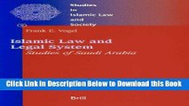 [Reads] Studies in Islamic Law and Society, Islamic Law and Legal System: Studies of Saudi Arabia