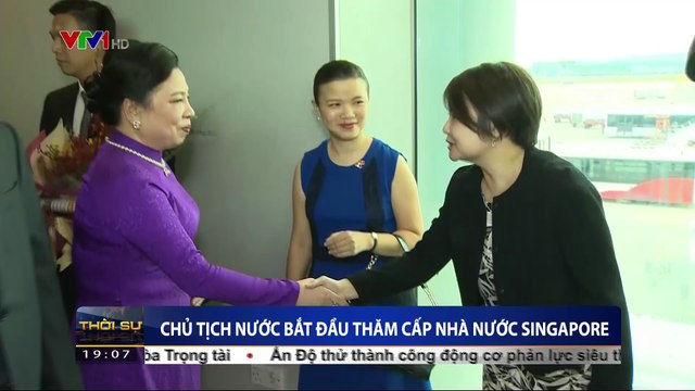 Chủ tịch nước Trần Đại Quang bắt đầu thăm cấp nhà nước Singapore