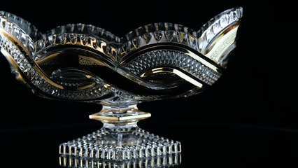 Miracle Crystal – Denisa Bowl - Lilit Golden Black Décor