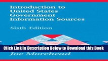 [Best] Introduction to United States Government Information Sources, 6th Edition (Library and