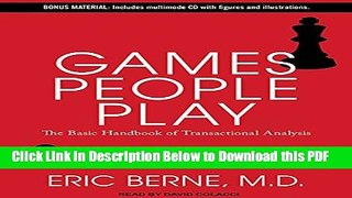 [Read] Games People Play: The Basic Handbook of Transactional Analysis Ebook Free