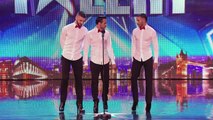 Yanis Marshall, Arnaud and Mehdi in their high heels spice up the stage - Britain's Got Talent 2014