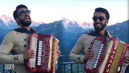 Funny Video Ranveer Singh Singing Pardesi Pardesi Song For Tourists