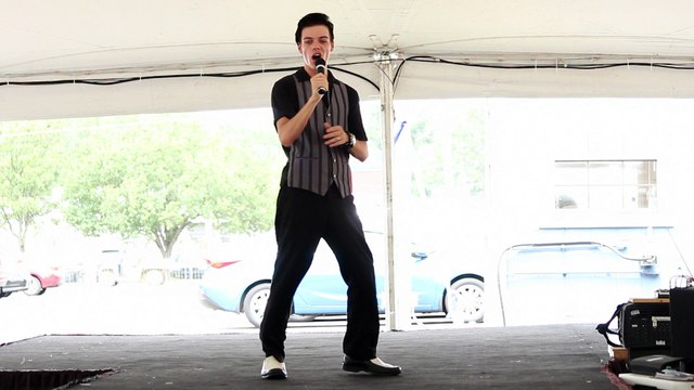 Alex Swindle sings 'Shake Rattle and Roll' Elvis Week 2016