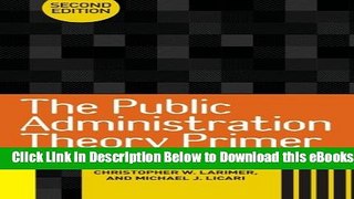 [PDF] The Public Administration Theory Primer Online Ebook
