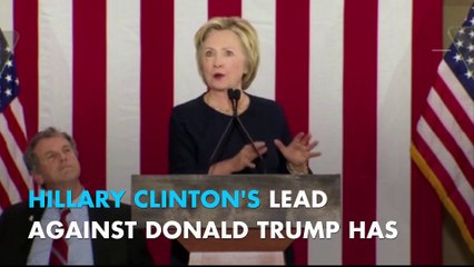 New national poll shows Clinton's lead against Trump has gotten smaller