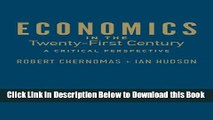 [PDF] Economics in the Twenty-First Century: A Critical Perspective (UTP Insights) Online Books