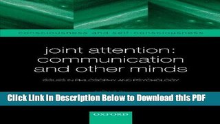 [Read] Joint Attention: Communication and Other Minds: Issues in Philosophy and Psychology