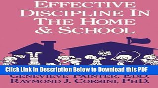 [Read] Effective Discipline In The Home And School Ebook Free