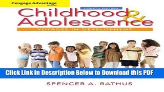 [PDF] Childhood and Adolescence: Voyages in Development Ebook Online