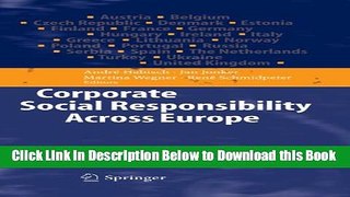 [Reads] Corporate Social Responsibility Across Europe Free Books