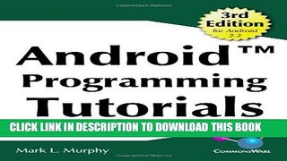 [PDF] Android Programming Tutorials, 3rd Edition Full Online