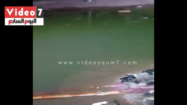 مياه الصرف الصحى تغرق شوارع حى البولاقى فى الخانكة