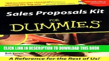 Collection Book Sales Proposals Kit For Dummies