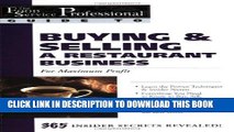 Collection Book The Food Service Professional Guide to Buying   Selling a Restaurant Business