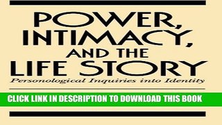 New Book Power, Intimacy, and the Life Story: Personological Inquiries into Identity