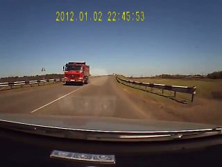 Flying Crowbar Impales Unsuspecting Car