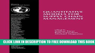 Collection Book Quantitative Models for Supply Chain Management