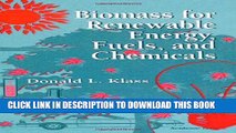 Collection Book Biomass for Renewable Energy, Fuels, and Chemicals