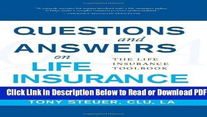 [Get] Questions and Answers on Life Insurance: The Life Insurance Toolbook Free Online