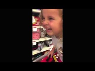 Adorable Little Girl Loves This Funny Lunchbox