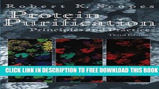 New Book Protein Purification: Principles and Practice