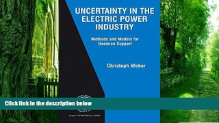 Big Deals  Uncertainty in the Electric Power Industry: Methods and Models for Decision Support