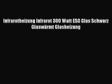 Infrarotheizung Infrarot 300 Watt ESG Glas Schwarz GlaswÃ¤rmt Glasheizung