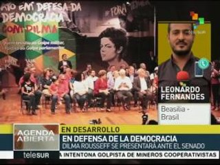 Miles de brasileños se alistan para defender en la calle a la pdta.