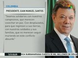 Pdte. de Colombia hace votos por la paz en el país