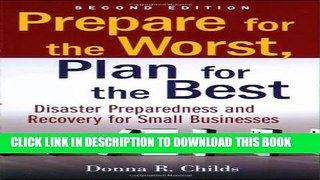 [PDF] Prepare for the Worst, Plan for the Best: Disaster Preparedness and Recovery for Small