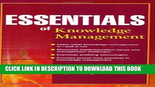 [PDF] Essentials of Knowledge Management Popular Online