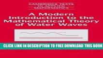 Collection Book A Modern Introduction to the Mathematical Theory of Water Waves
