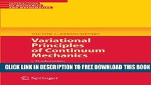 Collection Book Variational Principles of Continuum Mechanics: I. Fundamentals