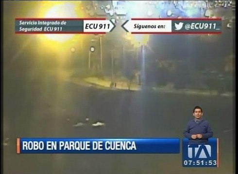 Cámaras del ECU911 registran impactante robo en Cuenca