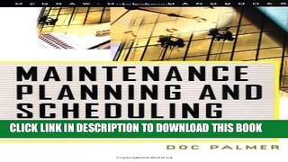 Collection Book Maintenance Planning and Scheduling Handbook