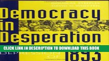 [PDF] Democracy in Desperation: The Depression of 1893 (Contributions in Economics   Economic