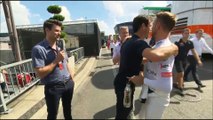 C4F1: Jenson Button wishing Mark Webber a Happy Birthday (2016 Belgian Grand Prix)