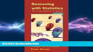 READ book  Reasoning With Statistics: How To Read Quantitative Research  FREE BOOOK ONLINE