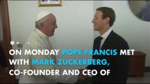 Pope Francis and Mark Zuckerberg meet in Vatican