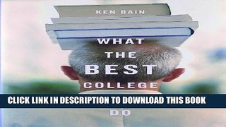 [PDF] What the Best College Teachers Do Full Colection