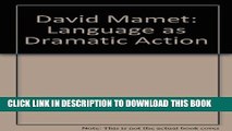 [PDF] David Mamet: Language As Dramatic Action Popular Online