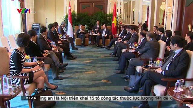 Chủ tịch nước Trần Đại Quang tiếp lãnh đạo các tập đoàn Singapore