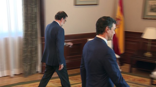 Posturas inamovibles tras reunión entre Sánchez y Rajoy