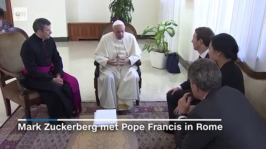 Mark Zuckerberg meets Pope Francis