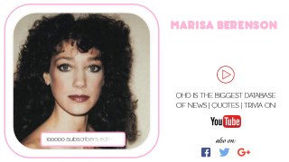 Marisa Berenson [Real Facts] Grandaughter of famous fashion...