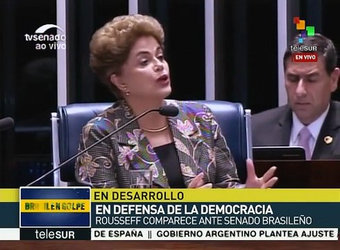 Rousseff: Juicio político pone en riesgo democracia de Brasil