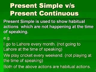 23 AtoZ of English Unit 23 Present Simple vs Present Continu